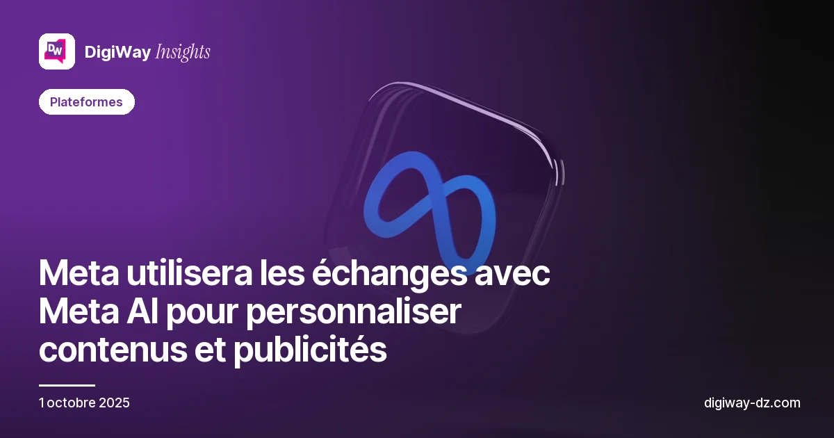 Meta utilisera les échanges avec Meta AI pour personnaliser contenus et publicités