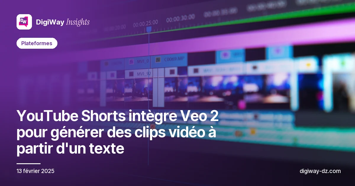 YouTube Shorts intègre Veo 2 pour générer des clips vidéo à partir d'un texte