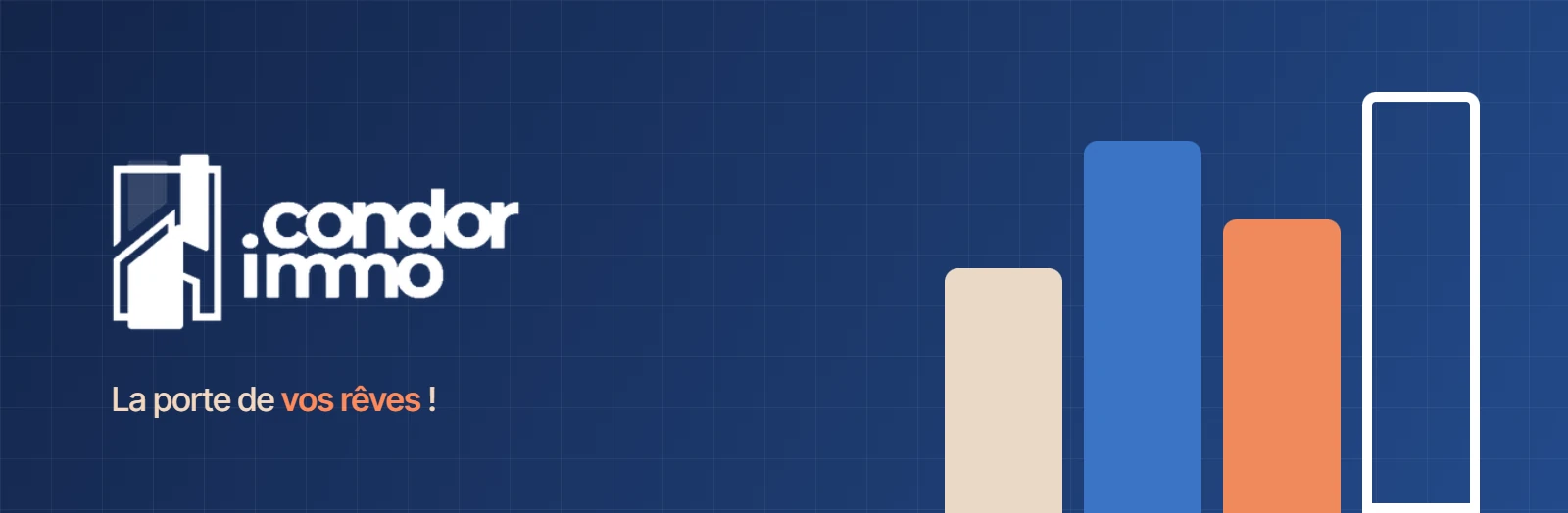 Couverture de la page Facebook Condor Immo gérée par DigiWay